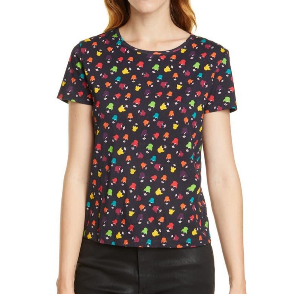 ALICE + OLIVIA Rylyn Cotton Pattern Shirt